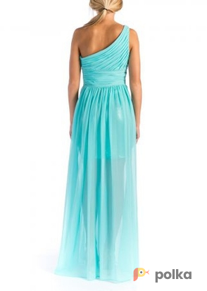 Возьмите Платье Aidan Mattox Tiffany Blue High-low Dress Размеры 40, 42, 44 напрокат (Фото 2) в Москве