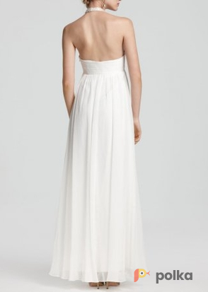 Возьмите Платье Aidan Mattox WhiteGown Yeweled Neck Размер 40 напрокат (Фото 2) в Москве