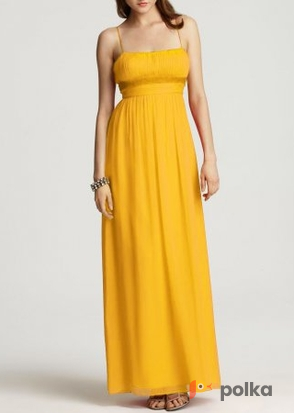 Возьмите Платье Aidan Mattox Yellow Shiffon Dress Размеры 40, 42 напрокат (Фото 2) в Москве