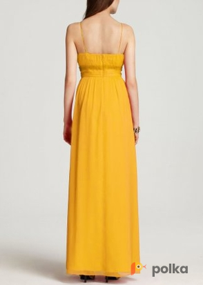 Возьмите Платье Aidan Mattox Yellow Shiffon Dress Размеры 40, 42 напрокат (Фото 2) в Москве