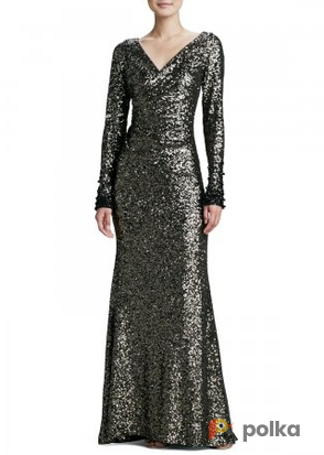 Возьмите Платье Badgley Mischka Long Sleeve Slim Sequin Gown Размер 40 напрокат (Фото 2) в Москве
