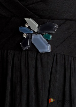 Возьмите Платье BCBGeneration Black Crinkle Dress Размер 44, напрокат (Фото 1) в Москве
