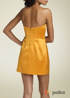 Возьмите Платье BCBGMAXAZRIA Gold Strapless Pealted Dress Размер 42 напрокат (Фото 7) в Москве