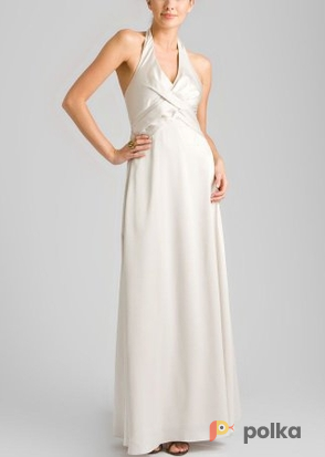 Возьмите Платье BCBGMAXAZRIA Ivory Satin Long Gown Размер 42 напрокат (Фото 2) в Москве