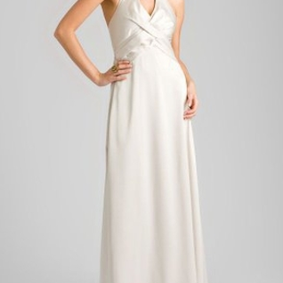 Платье BCBGMAXAZRIA Ivory Satin Long Gown Размер 42