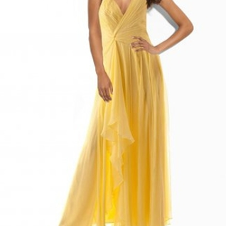 Платье BCBGMAXAZRIA Pale lime Formal Dress Silk Ruched Размеры 44, 48