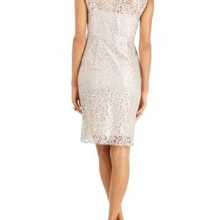 Платье BCBGMAXAZRIA Silver Cocktail Dress Lace Размеры 44, 46, 48