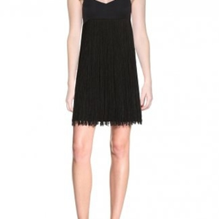 Платье Calvin Klein Black Fringe Dress Размер 44