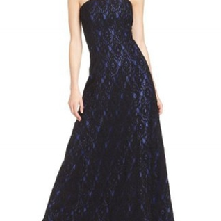 Платье Calvin Klein Purple Lace evening gown Размер 44