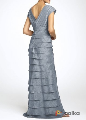 Возьмите Платье Davids Bridal Grey Dress Tiered Размер 44 напрокат (Фото 2) в Москве