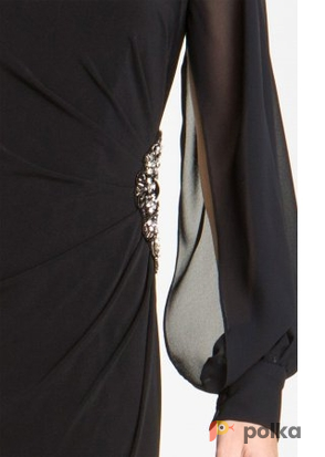 Возьмите Платье Eliza J Evening Long Sleeve Gown Размеры 44,  46, 48 напрокат (Фото 3) в Москве