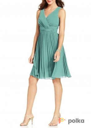 Возьмите Платье Evan Picone Dress Orange/Mint/Cobalt  Pleated Размеры 42, 44, 46 напрокат (Фото 3) в Москве