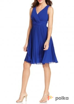 Возьмите Платье Evan Picone Dress Orange/Mint/Cobalt  Pleated Размеры 42, 44, 46 напрокат (Фото 2) в Москве