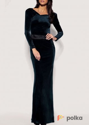 Возьмите Платье Ever Beauty Satin Waist Velour Gown P Размер 46 напрокат (Фото 2) в Москве
