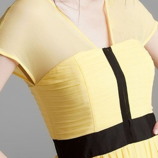 Платье Frock! by Tracy Reese Yellow Silk Dress Размер 46