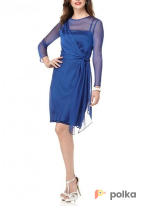 Возьмите Платье Jones New York Blue Dress Sleeve Размер 48 напрокат (Фото 2) в Москве
