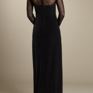 Платье Js boutique Black Dress Velour Gown Размеры 44, 46, 48