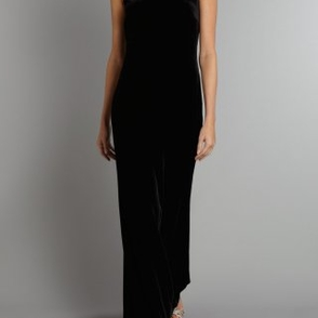 Платье Js boutique Black Dress Velour Open Back Размеры 44, 48