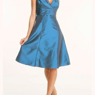 Платье Js boutique Blue Taffeta Dress Размер 46