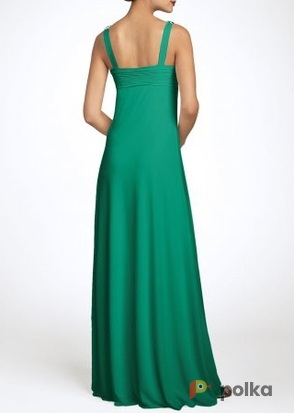 Возьмите Платье Js boutique Chiffon halter dress emerald green Размер 46 напрокат (Фото 1) в Москве