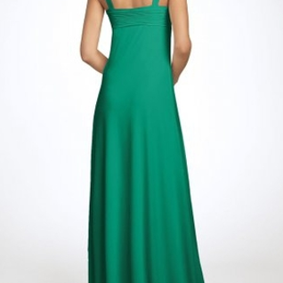 Платье Js boutique Chiffon halter dress emerald green Размер 46