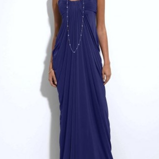 Платье Js boutique Draped Jersey Dress Navy Размер 44