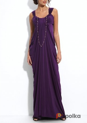 Возьмите Платье Js boutique Draped Jersey Dress Plum Размеры 44, 46 напрокат (Фото 2) в Москве