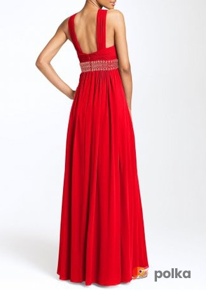 Возьмите Платье Js boutique Red Gown Halter Размер 46 напрокат (Фото 2) в Москве