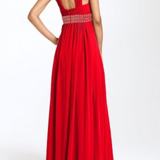 Платье Js boutique Red Gown Halter Размер 46