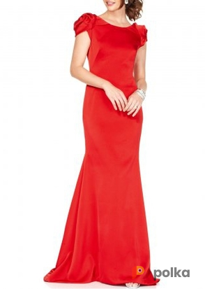 Возьмите Платье Js boutique Red Gown Puff Sleeve Open Back Размер 44 напрокат (Фото 2) в Москве