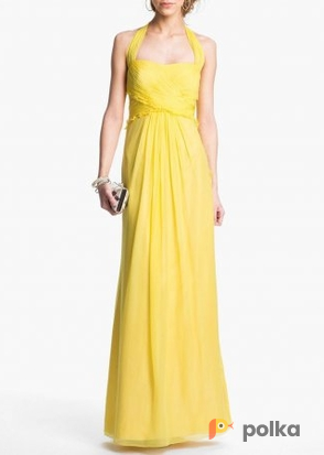 Возьмите Платье Js boutique Yellow Ruffled Gown Размер 46 напрокат (Фото 1) в Москве