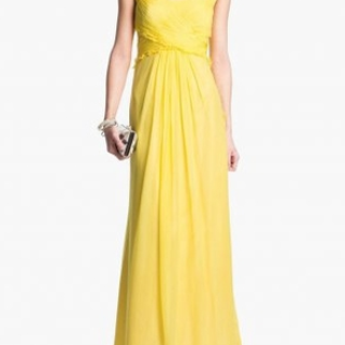 Платье Js boutique Yellow Ruffled Gown Размер 46