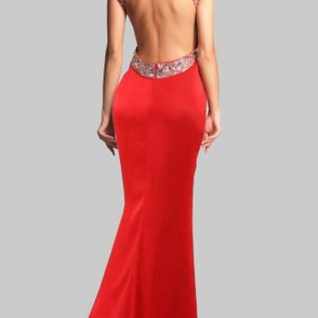 Платье Js Collections Backless gown red Mirror Размер 42