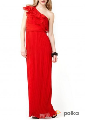 Возьмите Платье Js Collections Red Pleated Gown Р Размер 42 напрокат (Фото 2) в Москве