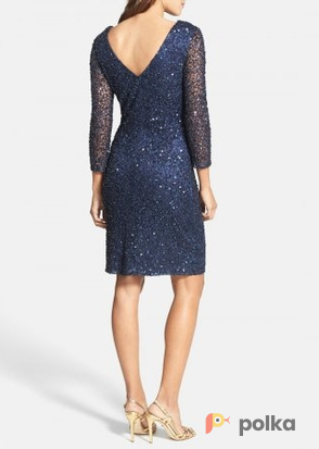 Возьмите Платье Js Collections V- neck Sequin Long Sleeve Dress Размеры 44 напрокат (Фото 3) в Москве
