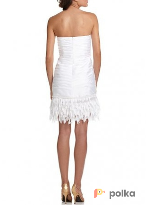Возьмите Платье Js Collections White Satin Fringle Dress Размер 40 напрокат (Фото 3) в Москве