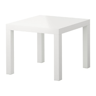 Придиванный стол белый