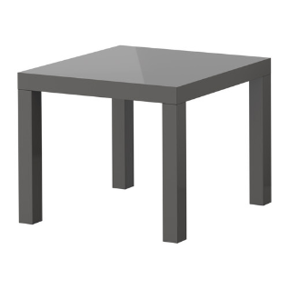 Придиванный стол черный