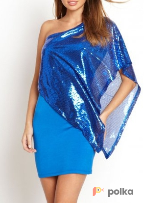 Возьмите Платье La Cite Black/Blue  Sequin Promo Dress Размер 42 напрокат (Фото 2) в Москве