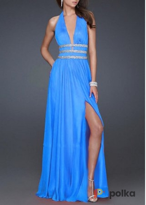 Возьмите Платье La femme Sky Blue Chiffon Dress Размер 44 напрокат (Фото 2) в Москве