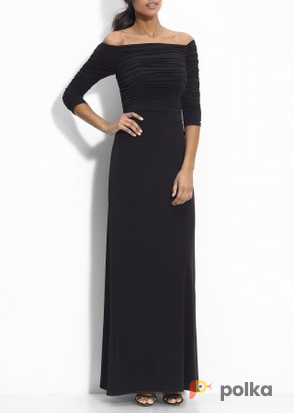 Возьмите Платье Laundry by Shelli Segal Black Long Dress Sleeve 3/4 Размеры 40, 42 напрокат (Фото 3) в Москве