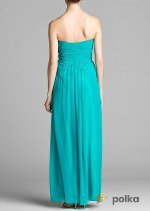 Возьмите Платье Laundry by Shelli Segal Teal Strapless Long Gown Размер 44 напрокат (Фото 2) в Москве