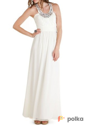 Возьмите Платье Laundry by Shelli Segal White Drop Dress Размер 44 напрокат (Фото 3) в Москве