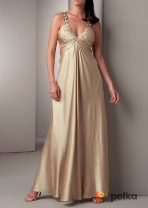 Возьмите Платье Marc Bouwer Gold Beaded Silk Gown Размер 44 напрокат (Фото 2) в Москве