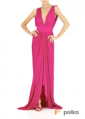 Возьмите Платье Marc Bouwer Hot Pink Drape dress Размер 44 напрокат (Фото 1) в Москве