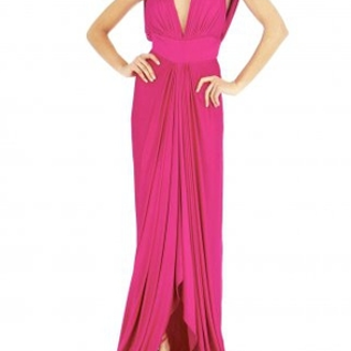 Платье Marc Bouwer Hot Pink Drape dress Размер 44