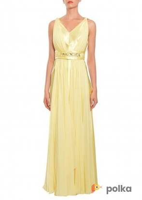 Возьмите Платье Marc Bouwer Pale Lime Silk Gown Размер 40 напрокат (Фото 2) в Москве