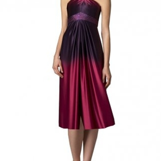 Платье Marc Bouwer Purple Pink Ombre Silk Gown Размер 44