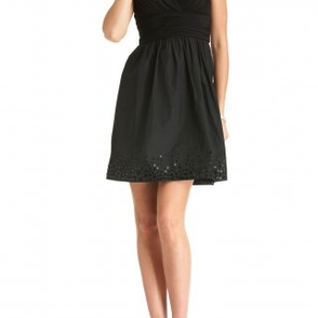 Платье Max & Cleo Black Beaded Taffeta Dress Размер 48