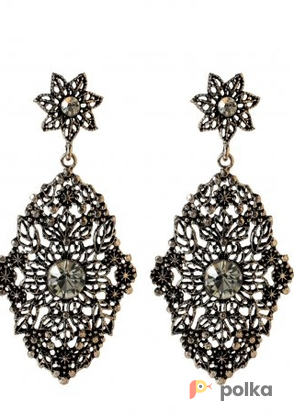 Возьмите Серьги Amrita Singh Jewelry Fridge Earrings Black Metall напрокат (Фото 2) в Москве